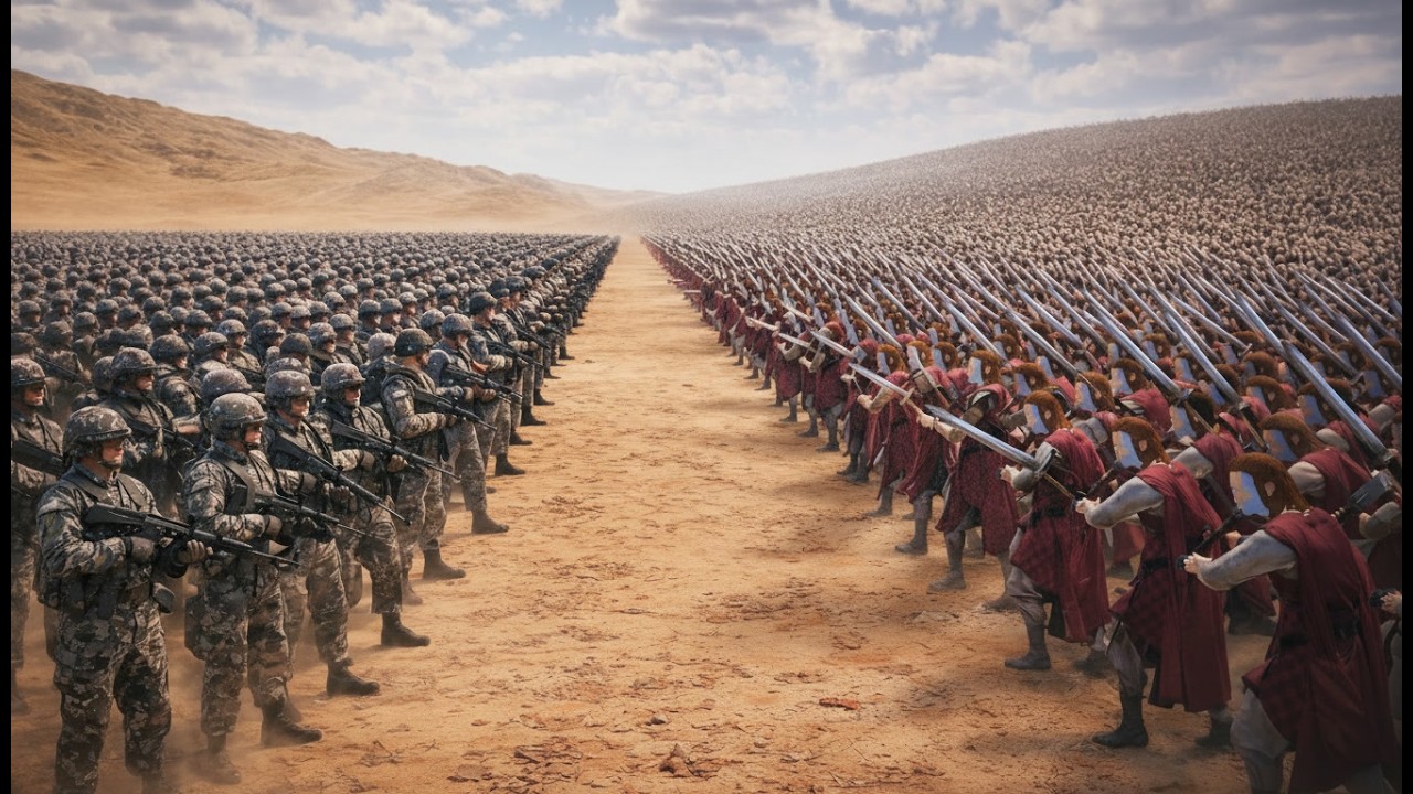 What Happens If 1,000 Modern Soldiers Fight 1,000,000 Ancient Warriors?