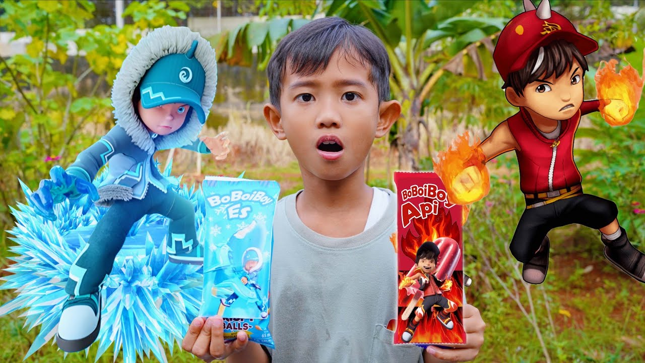 ALI JAJAN ES KRIM BOBOIBOY SOPAN DAN GENTAR 😱 SAMPAI KEDINGINAN 