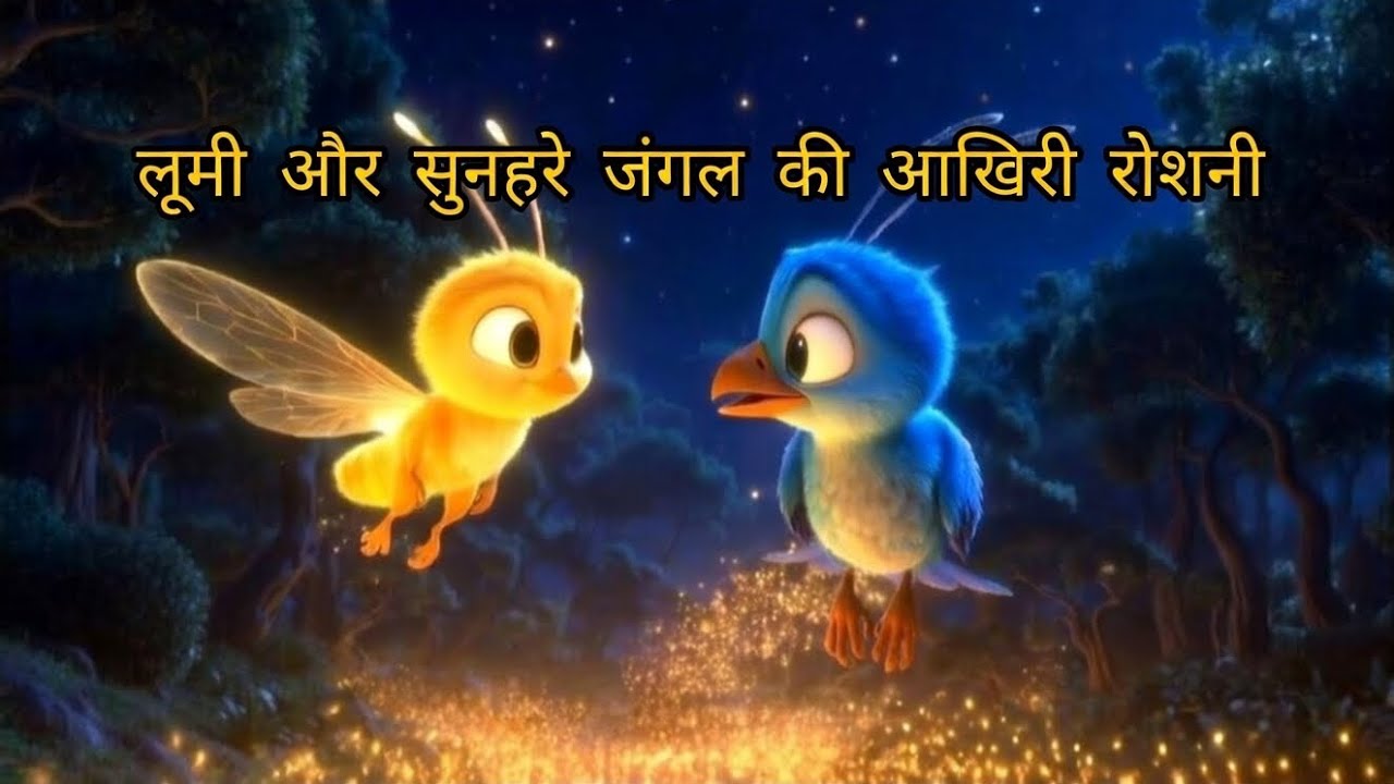 लूमी और सुनहरे जंगल की आख़िरी रोशनी 🐞🌿देखिए ये जादुई Disney-style कहानी 💛