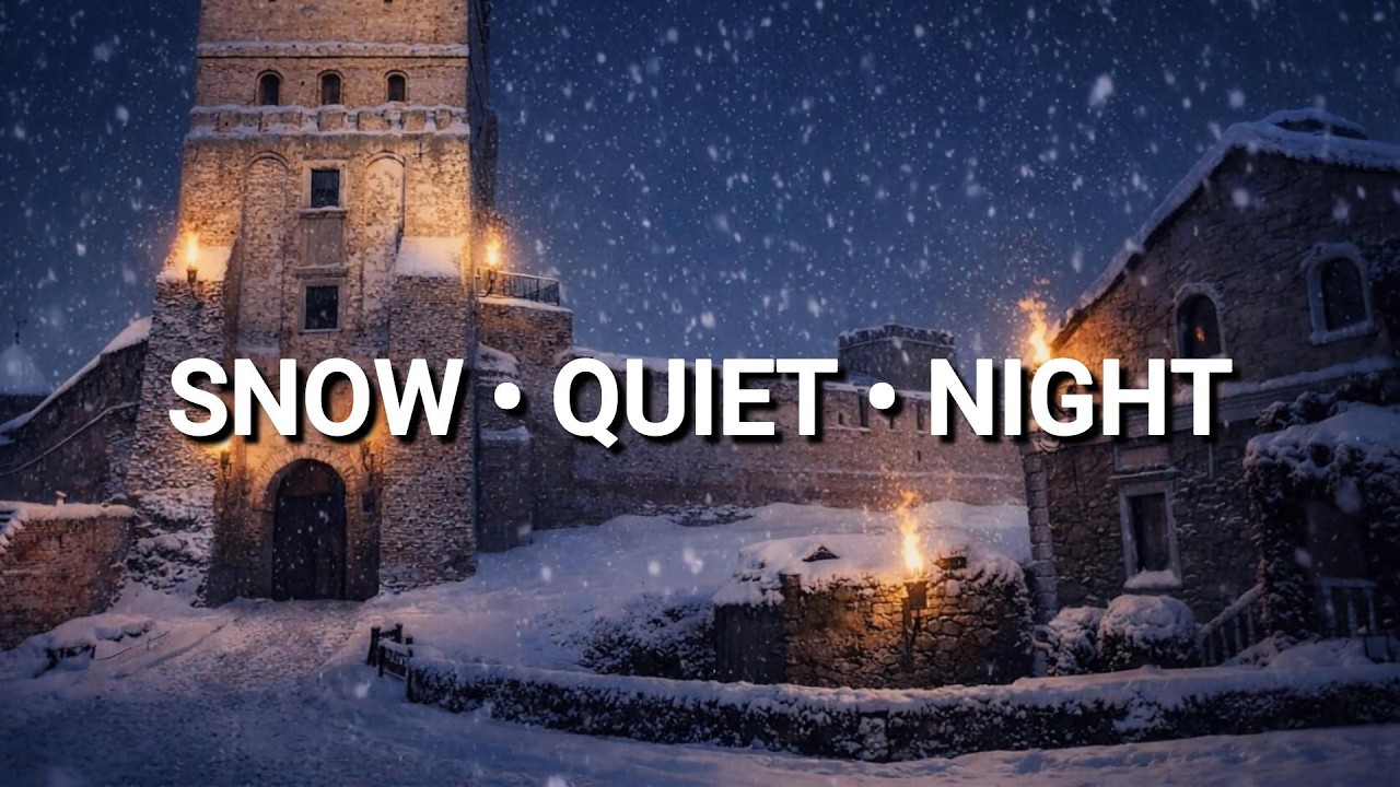 When Snow Covers the Courtyard | Calm Castle Ambient