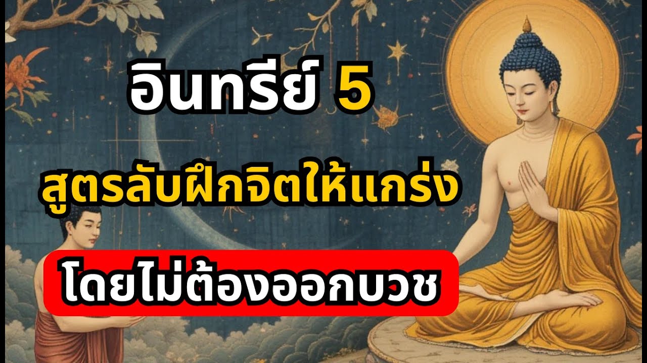 อินทรีย์ 5 สูตรลับฝึกจิตให้แกร่ง โดยไม่ต้องออกบวช