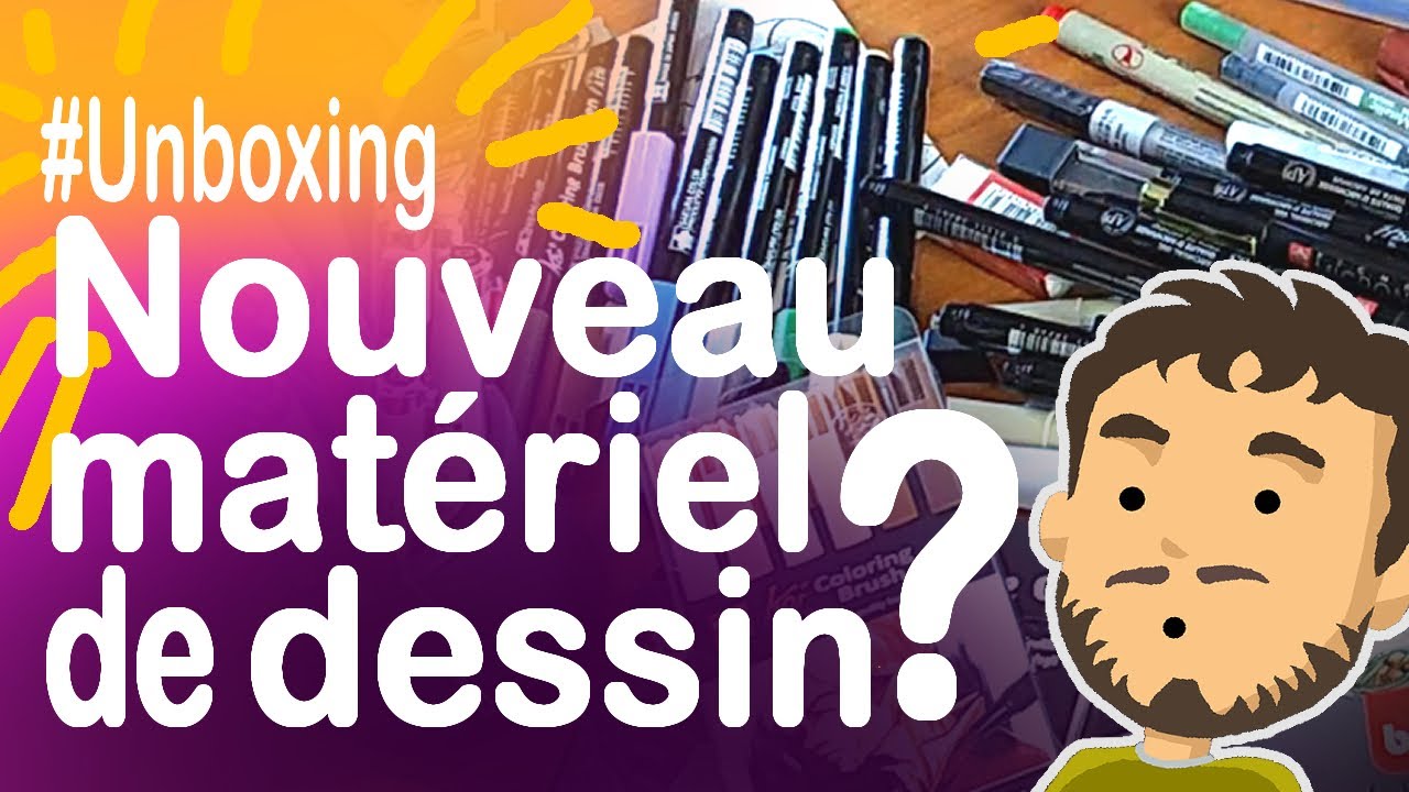 Mon nouveau MATERIEL de DESSIN est ARRIVÉ ! 😀👍✏️