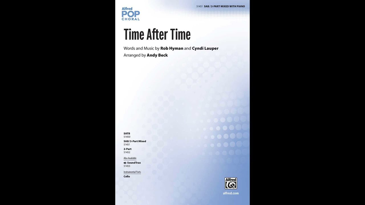 Time After Time (SAB/3-Part Mixed), arr. Andy Beck – Score & Sound