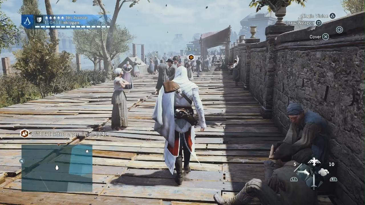 Assassin's Creed Unity: Co-op mission - The Tournament (Solo full stealth)