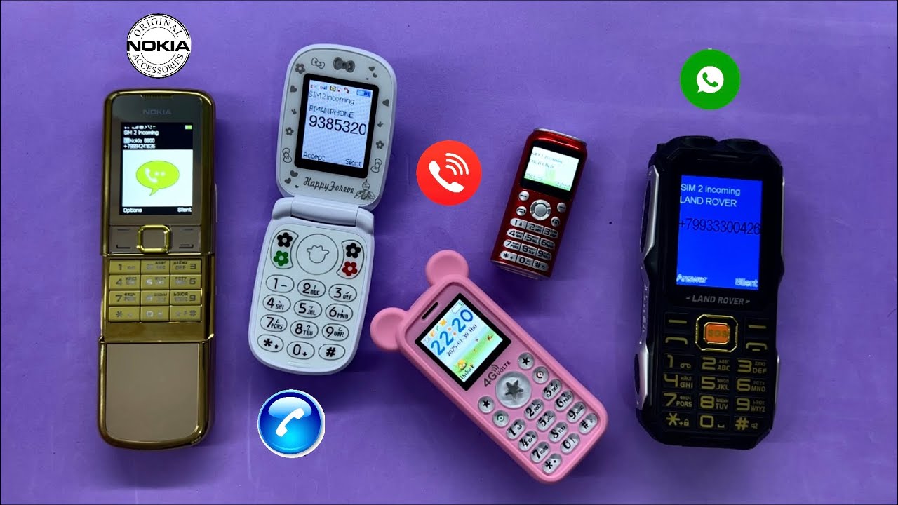 Incoming call LAND Rover Phone + Mini Phone + Nokia 8800 + SuperMan Phone + Coca Cola Phone