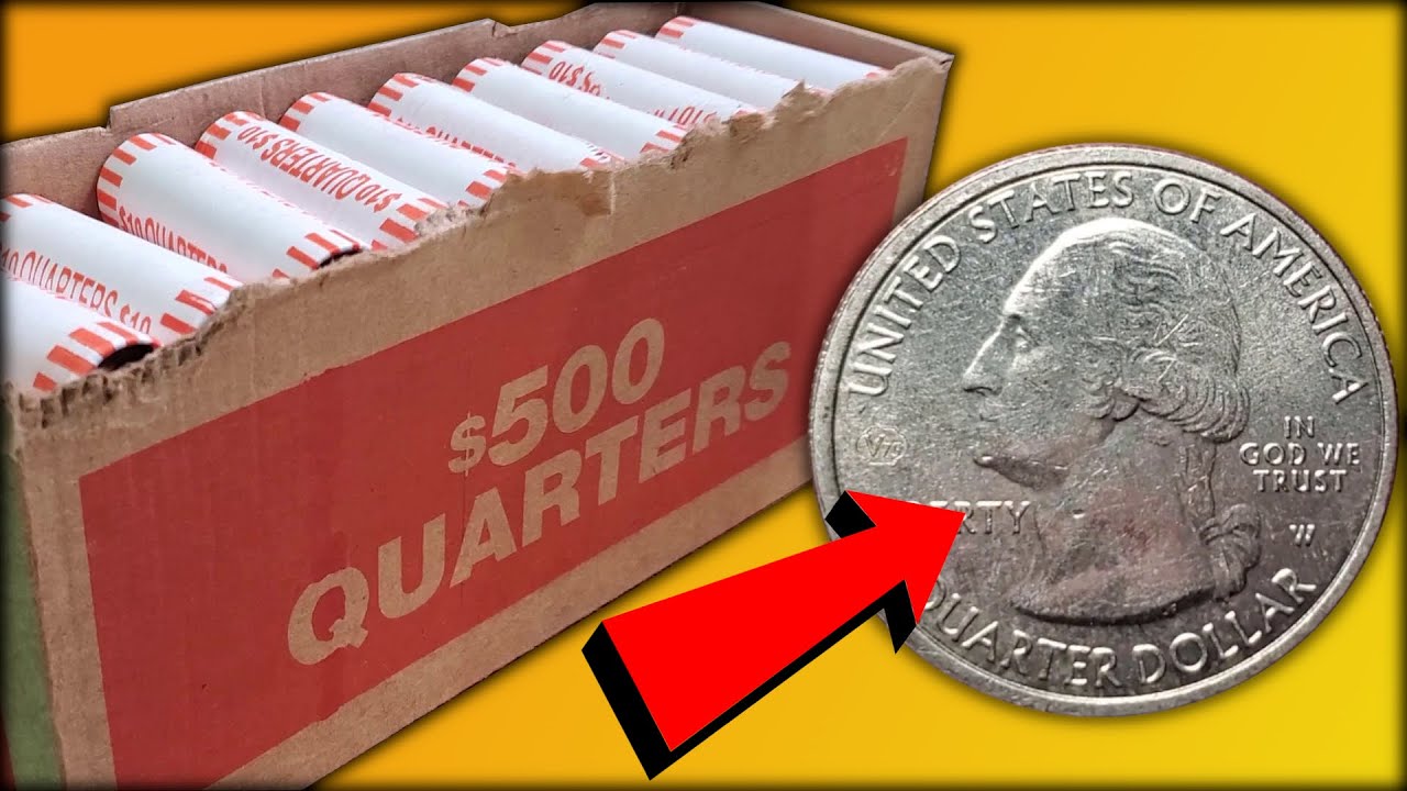 $2000 QUARTER HUNT! COIN ROLL HUNTING QUARTERS FOR Ws AND SILVER!!