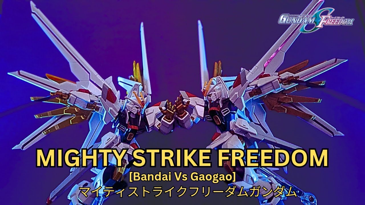 COMPARISON BANDAI VS GAOGAO | HG MIGHTY STRIKE FREEDOM GUNDAM