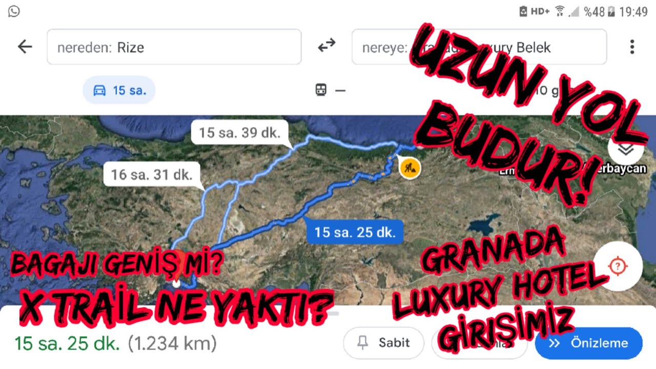 RİZE -ANTALYA 1300 KM YAPTIK/ X TRAİL'İ TEST ETTİK/ BAGAJ KAPASİTESİ/YAKIT/YOL İZLENİMLERİ
