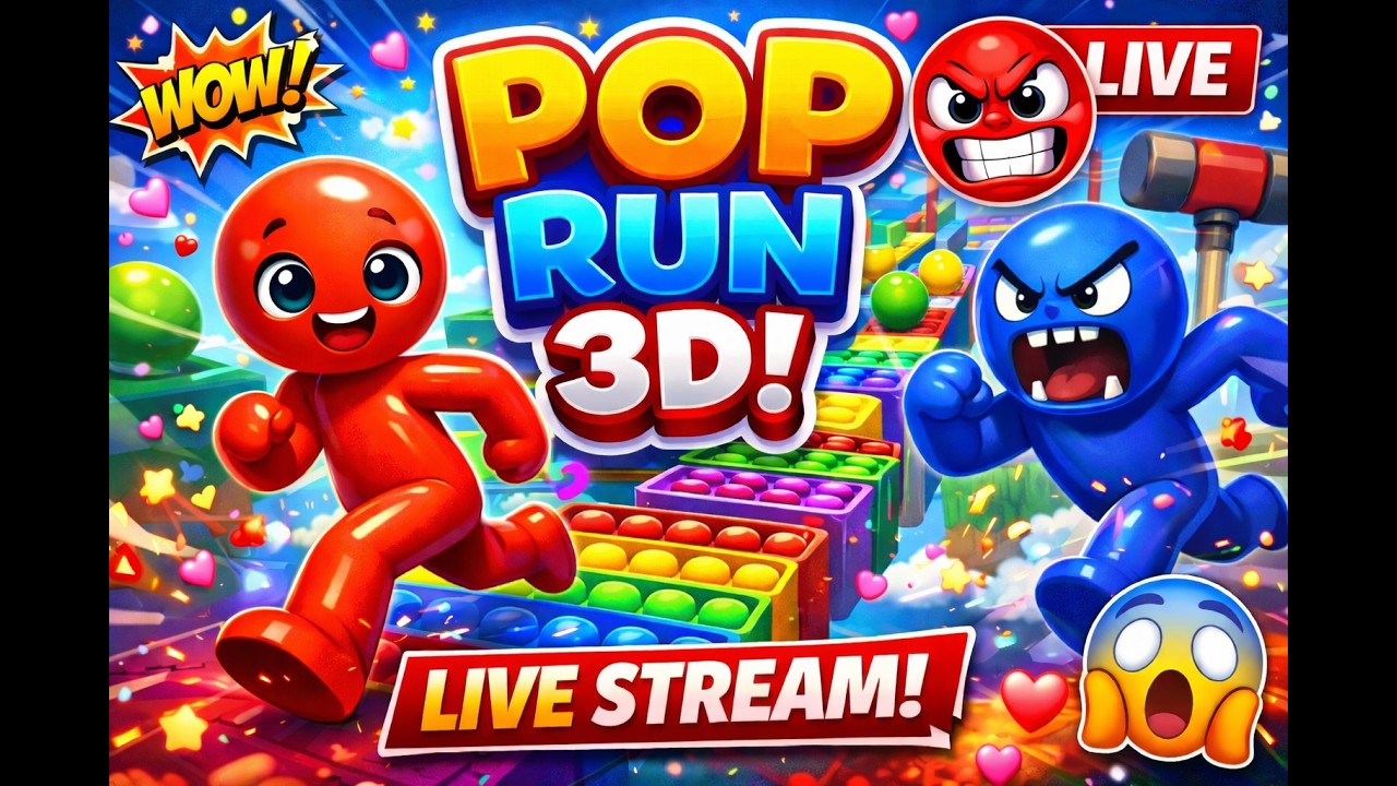 Pop It Run! 3D live Today Gameply | Rdr Max | #shortsfeed #shortslive #live #popit!run