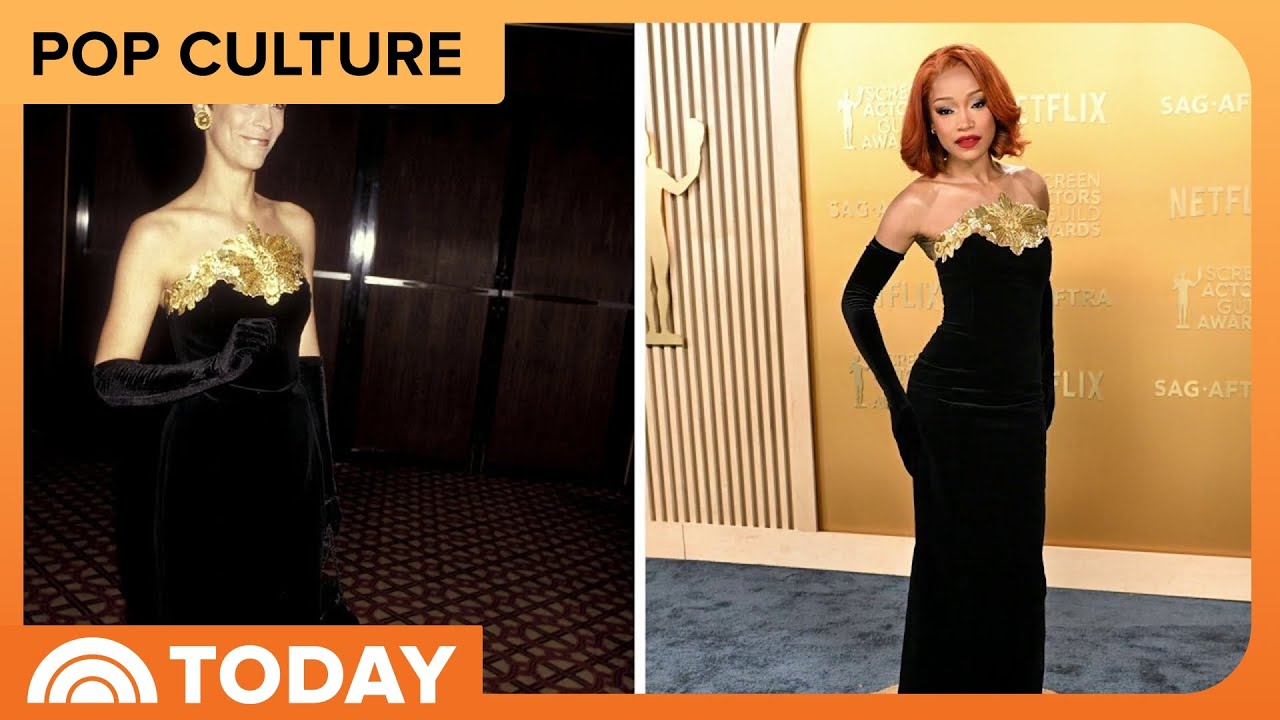 Keke Palmer dons Chanel gown worn by Jamie Lee Curtis in 1985