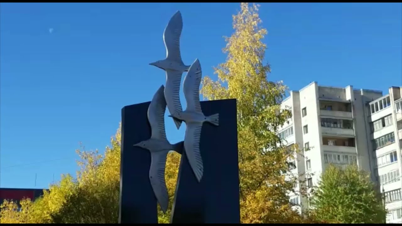 Золотая осень в Карелии, прогулка по городу Сегежа.