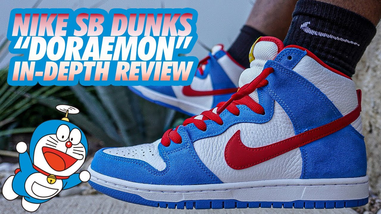 DORAEMON NIKE SB DUNKS! ドラえもん REVIEW!