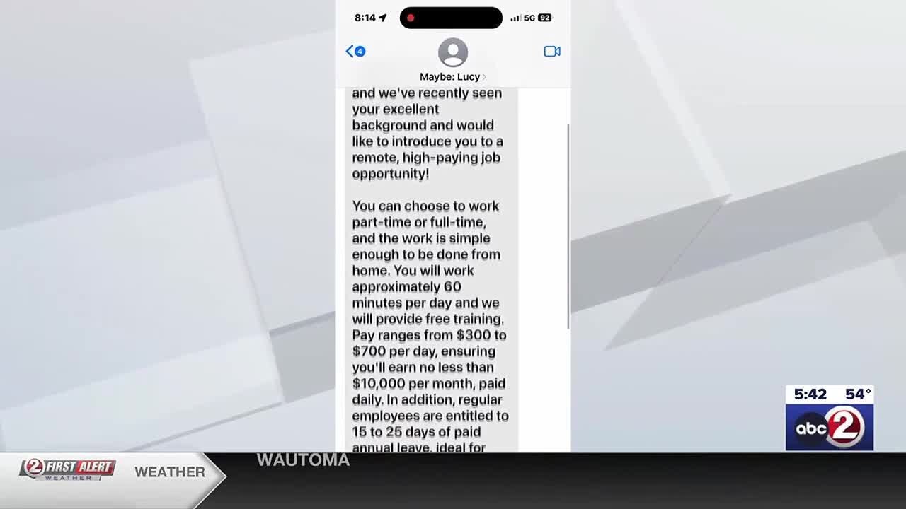 CONSUMER FIRST ALERT: Job scam texts hit as college graduates seek work