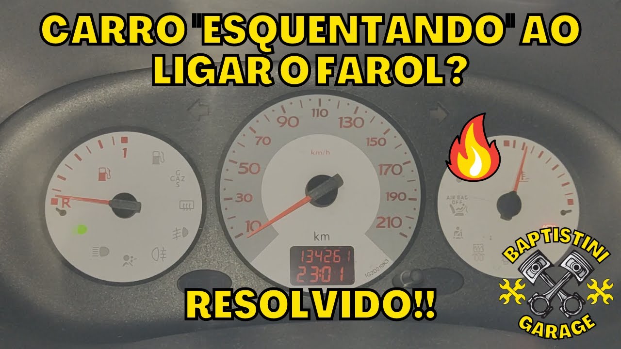 Carro superaquecendo ao ligar o farol! Resolvido em casa de forma simples!