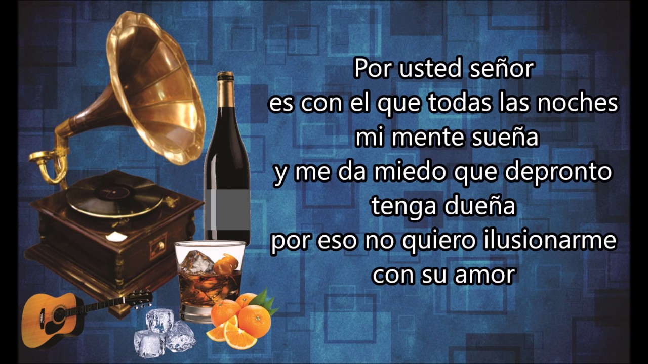 LETRA - Usted señor - francy
