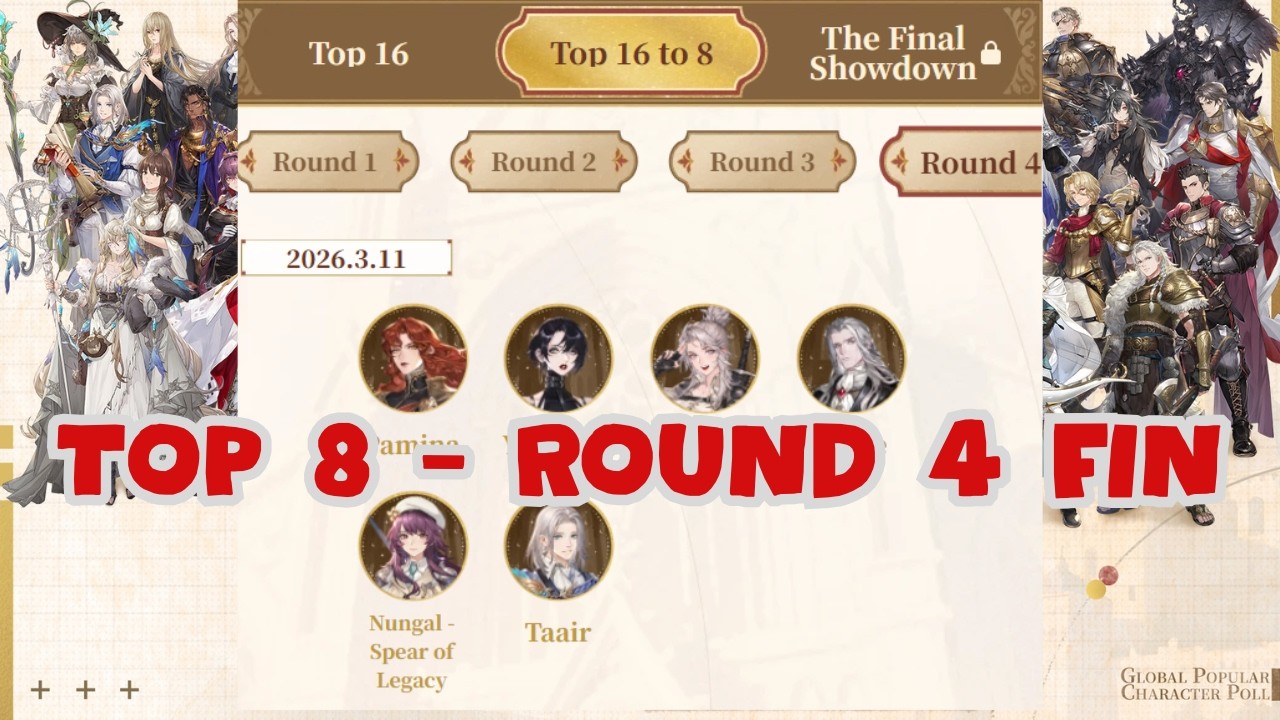 TOP 8 VOTES - ROUND 4 [SWORD OF CONVALLARIA]