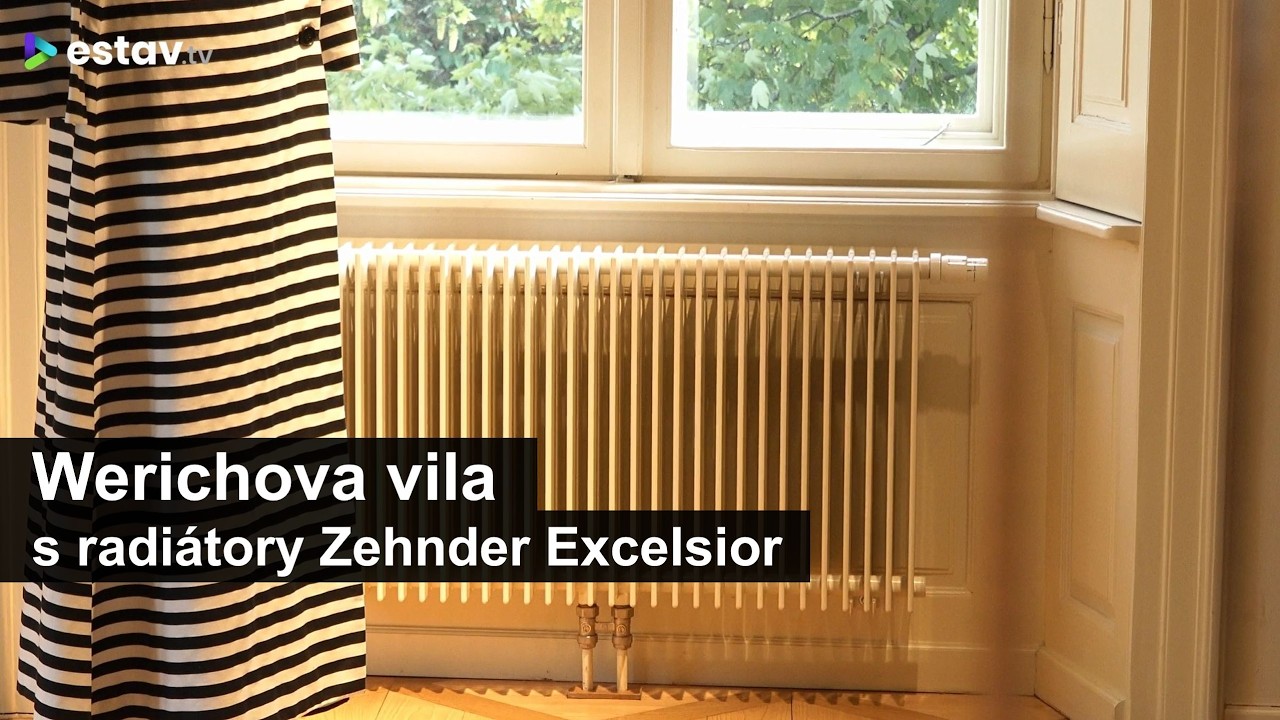 Interiér Werichovy vily vytápí i zdobí radiátory Excelsior