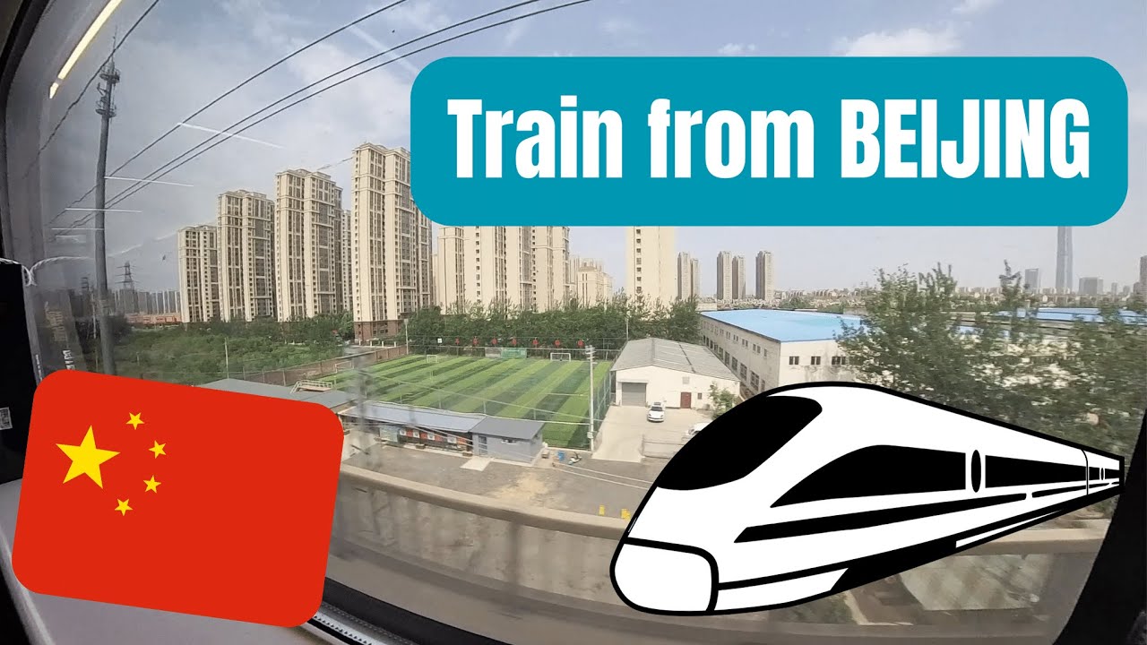 Relaxing Bullet Train ride from Beijing, China | ASMR 4K POV Chinese highspeed train journey