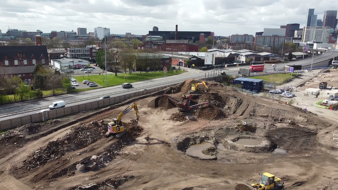 Mayfield Manchester - Flyover 08/04/2021