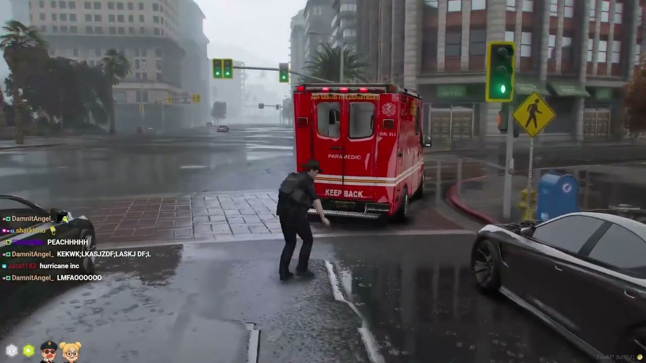 Wind storm sends everyone flying. | GTA NoPixel 4.0