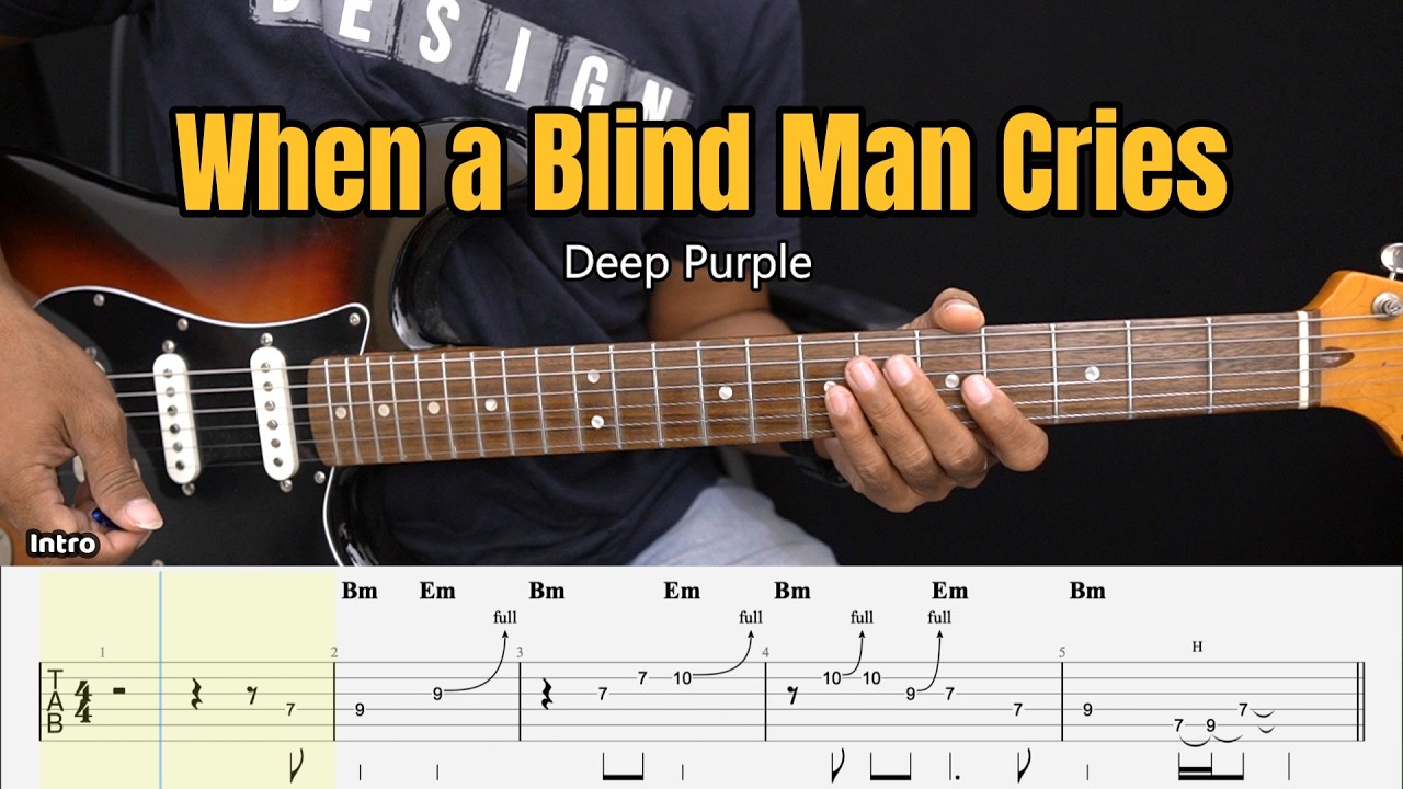 When a Blind Man Cries - Deep Purple - Guitar Instrumental Cover + Tab