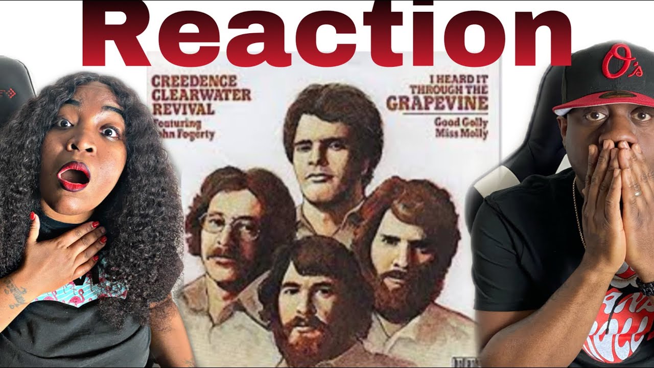 WE'RE IN TOTAL SHOCK!!!  CREEDENCE CLEARWATER REVIVAL - I HEARD IT THROUGH THE GRAPEVINE (REACTION)