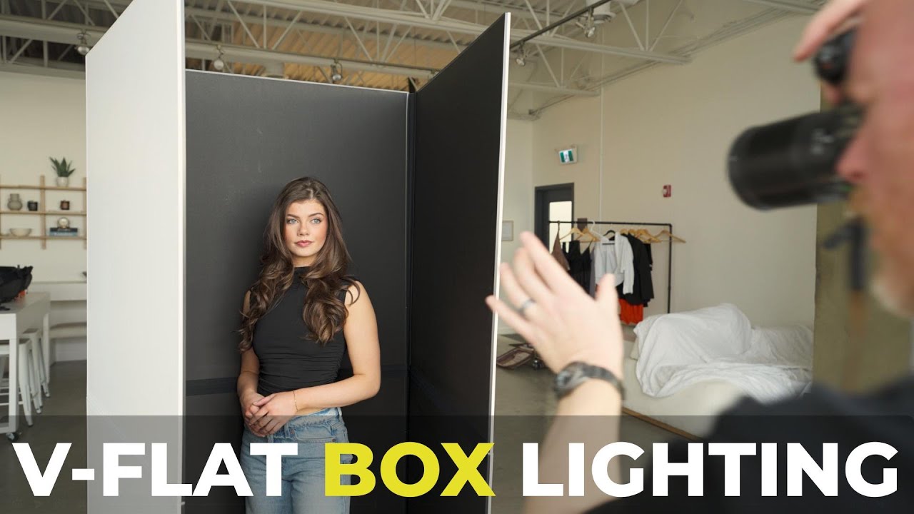 "Box Lighting Technique" Using 2 V-Flats