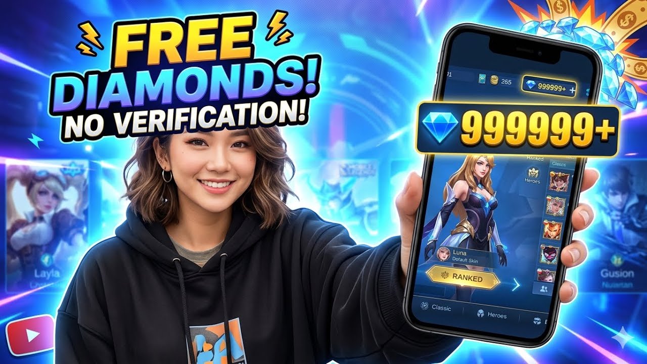 Mobile Legends Hack Diamonds 2026 ✅ Free Diamonds Generator (No Survey)