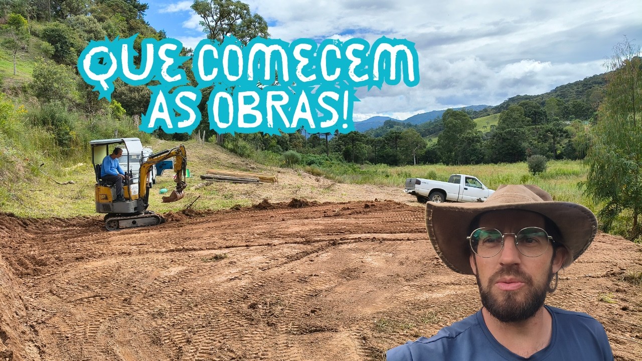 Terraplanagem com Mini escavadeira! Será que ficou bom?