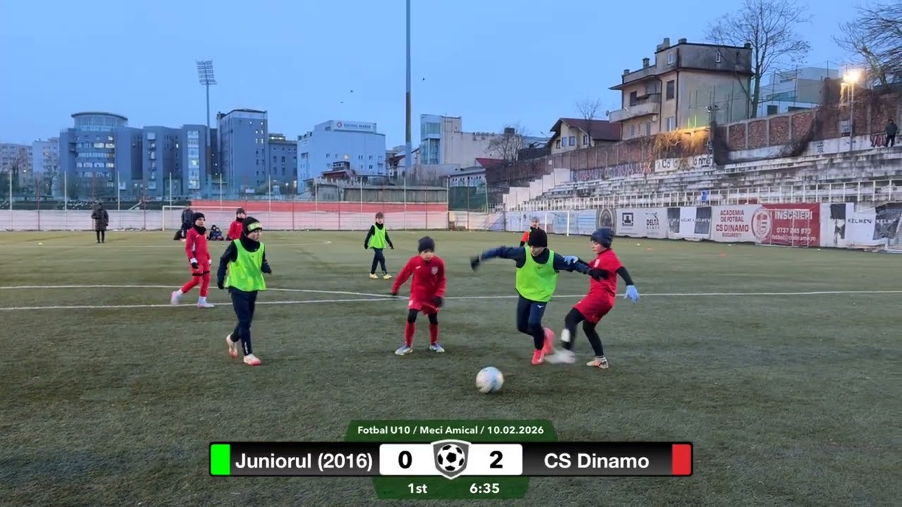 4K / Fotbal U10 / Meci amical / Grupa 2016 / 10.02.2026 / Juniorul (2016) - CS Dinamo / Repriza 1