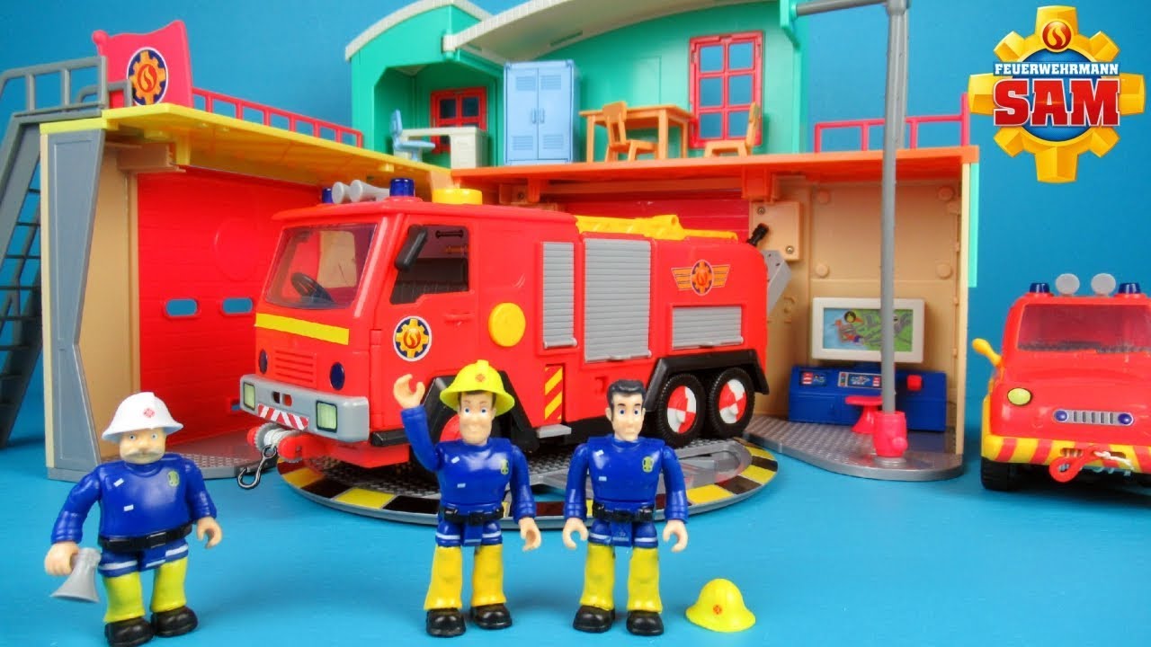 Fireman Sam Fire station by Simba and Jupiter Deluxe toys | Brandweerman Sam