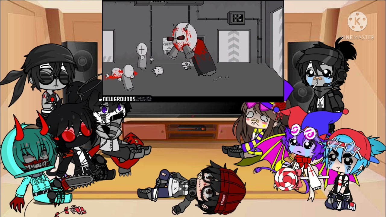 Fandoms React to Madness Combat Incidents Part 1/2 (Gacha Club)
