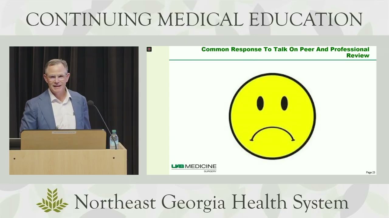 Defending the Doc (Provider): Utilizing Peer Review - Dr. Martin J. Heslin