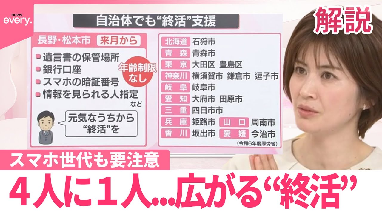 【なるほどッ！】広がる“終活”  自治体支援も