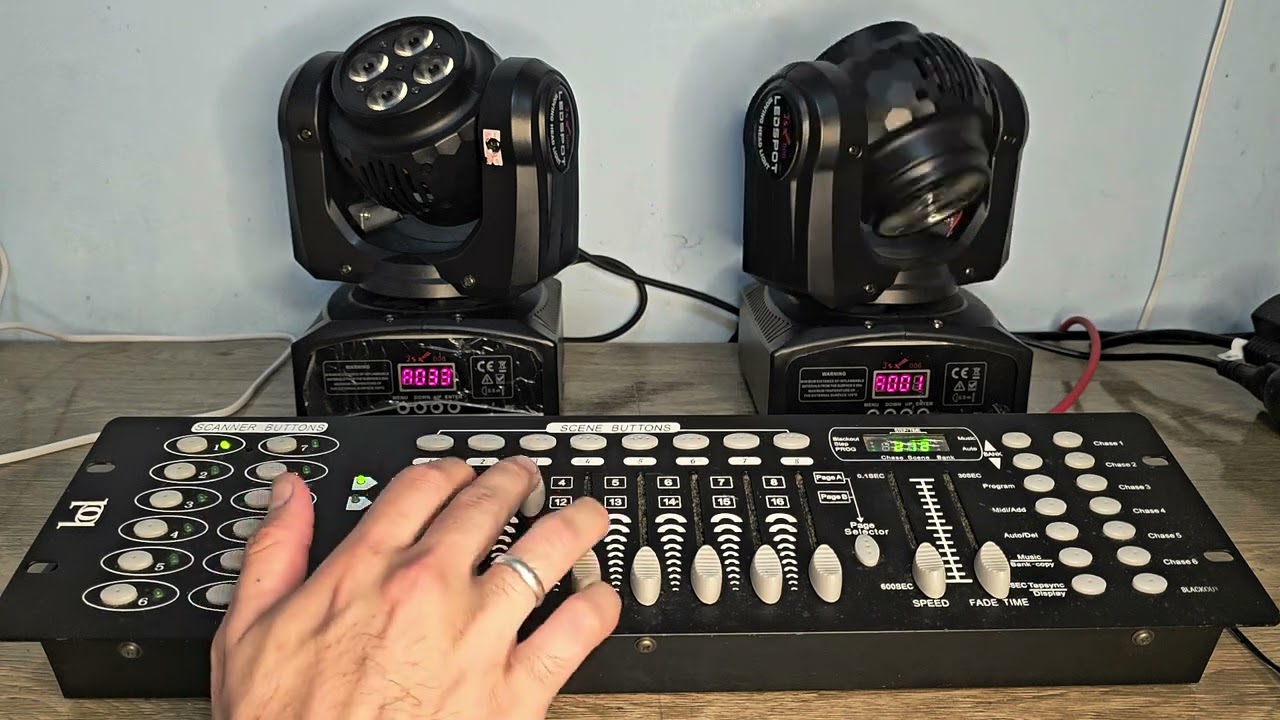 !!!DMX!!! Como Ligar Dois Moving Na Mesa DMX 512
