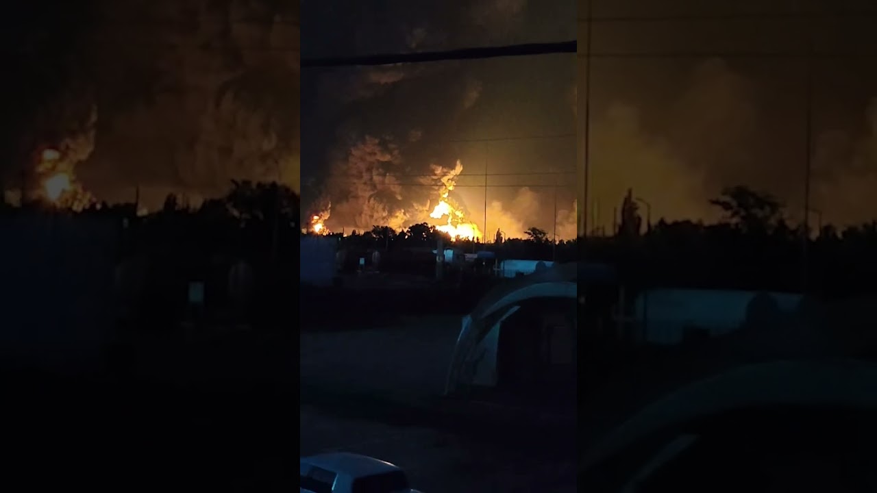 A refinaria de Yaroslavl foi atingida