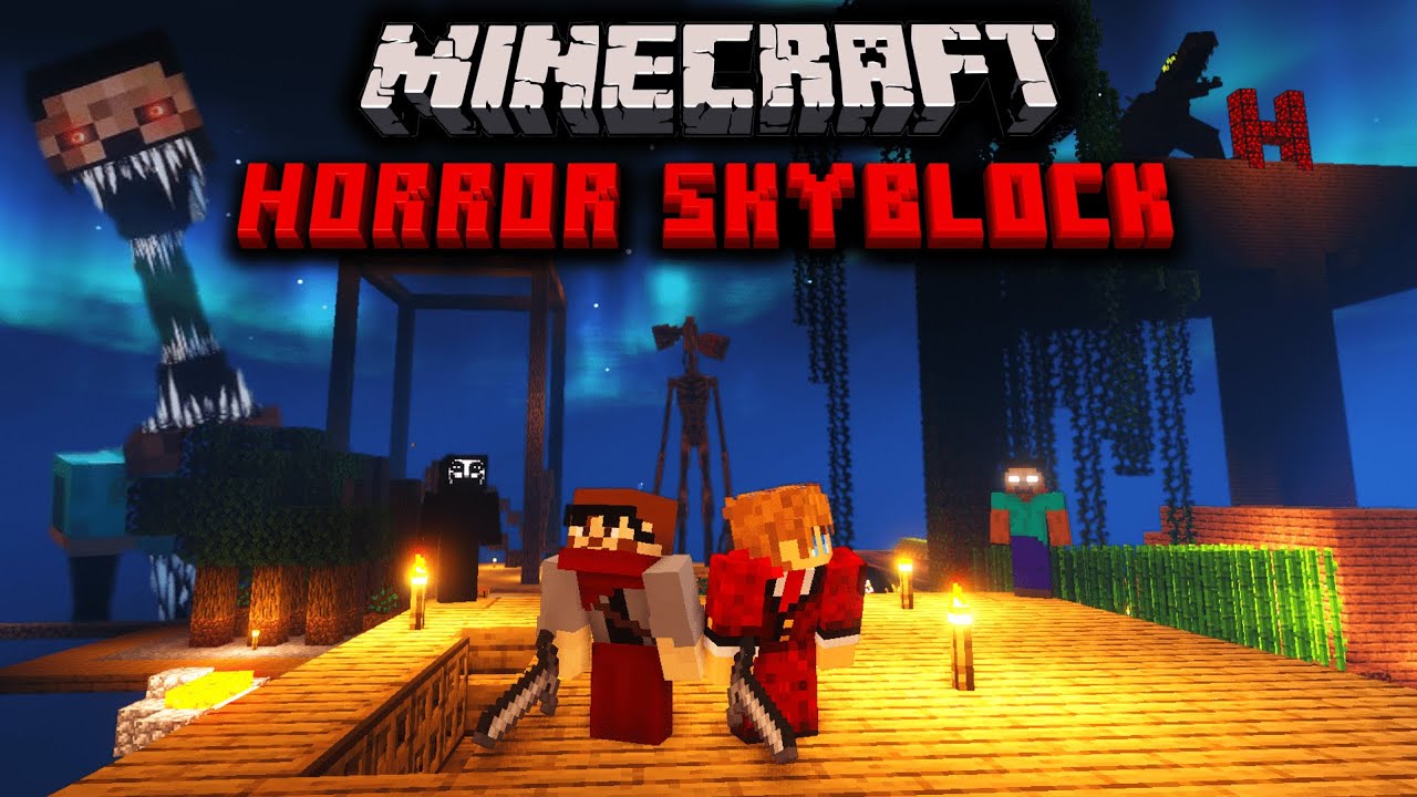 Our Minecraft Skyblock World Got COOKED By Horror Mods...