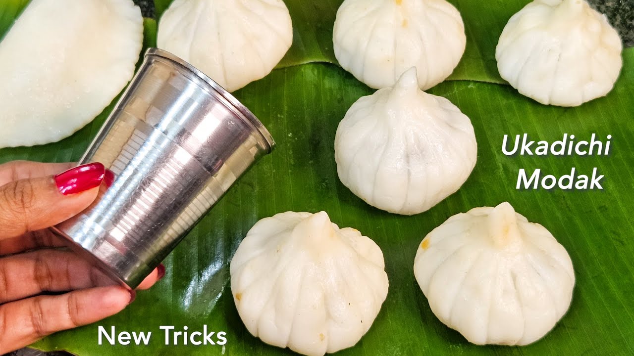 ग्लास की मदद से उकडीचे मोदक बनाना का एकदम सरल तरीका /Ganesh Chaturthi Modak Recipe /Without Mould