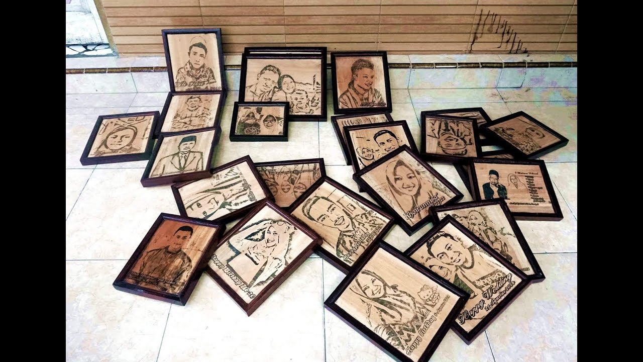 Cara Limbah kayu menjadi barang mewah. Lukisan bakar kreativitas santri (wood burning)Phirograpy
