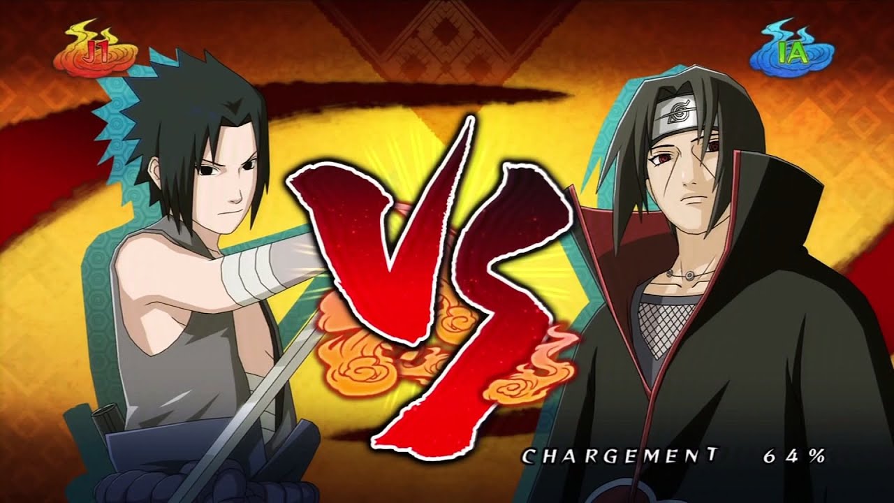Naruto: Ultimate Ninja Storm 2 - Sasuke vs Itachi Final Boss Fight (Japanese) 1080p