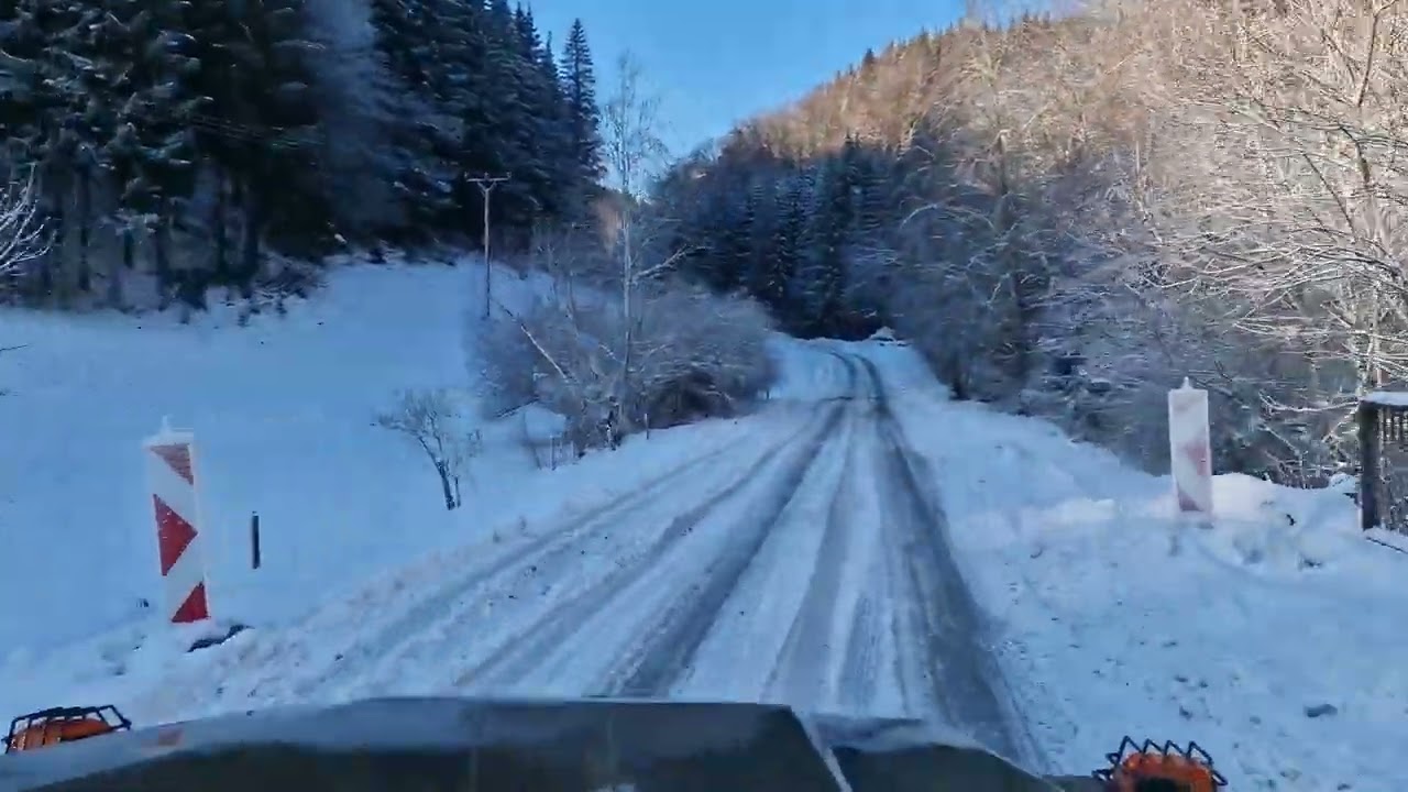 Utekáč smer Sihla❄️ĺad❄️a ĺad❄️cesta-Pozor👍18.12.22.❄️
