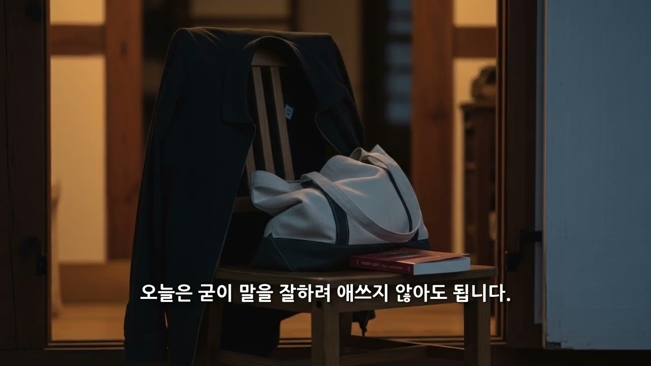 오늘 괜히 아무 말도 하기 싫었던 이유