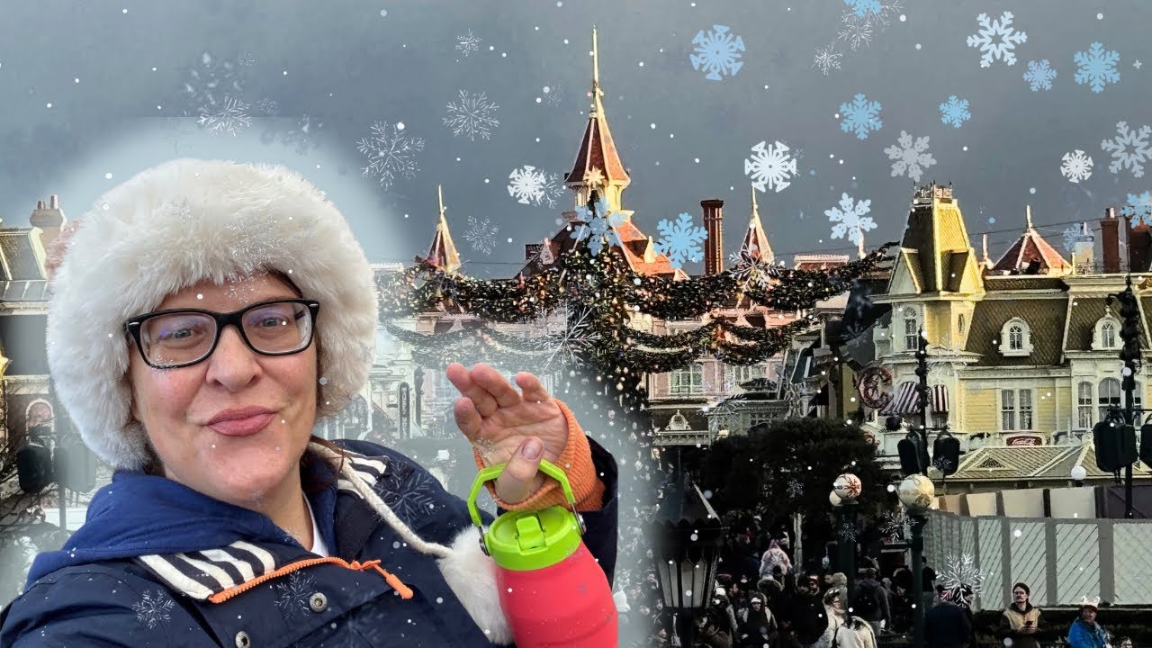 Снег ❄️ в Диснейленде в Париже