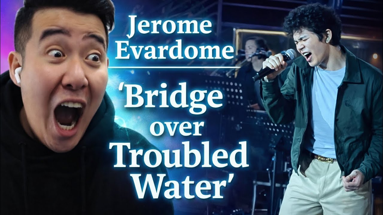 JEROME EVARDOME - Bridge over Troubled Water performs at KDRAC! live | REACTION