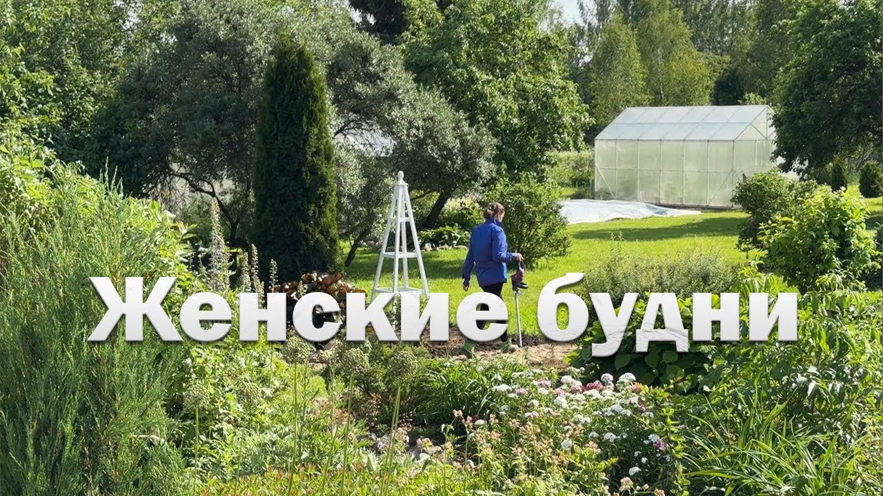 Создаю сад мечты на 40 сотках // Большая экскурсия по саду и огороду // женские будни