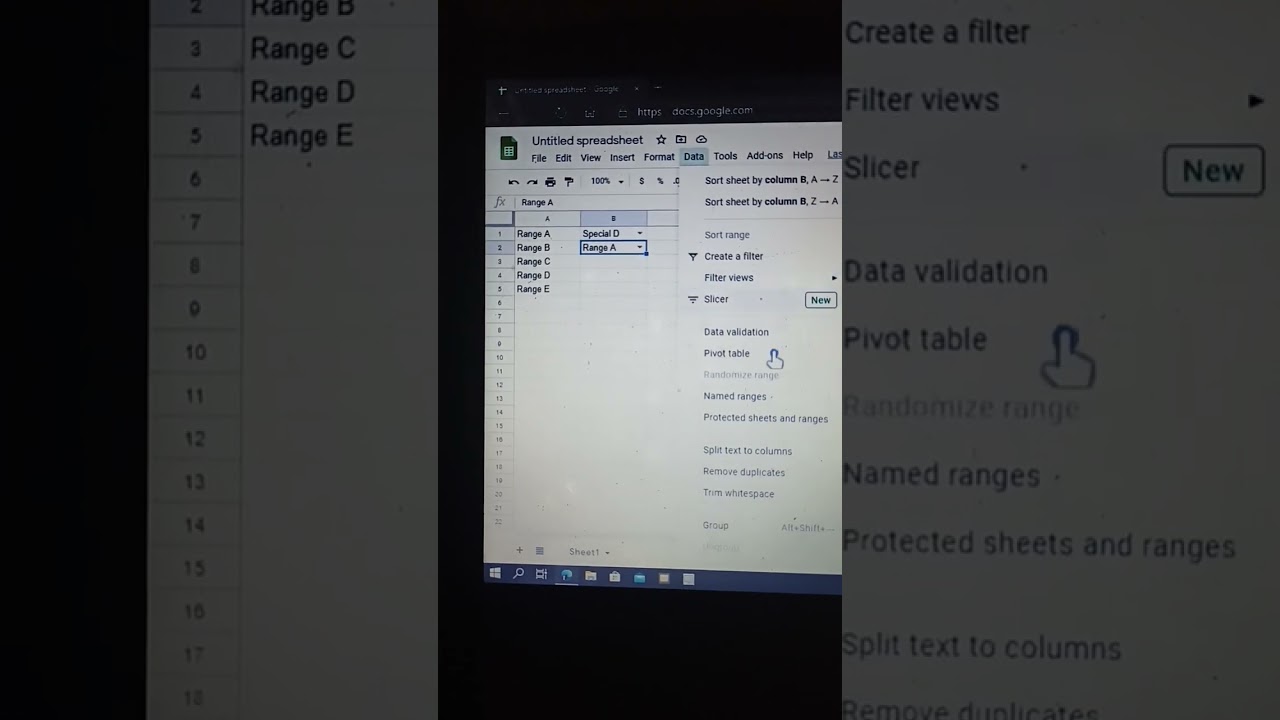 How to edit a drop-down list in Google Sheets.