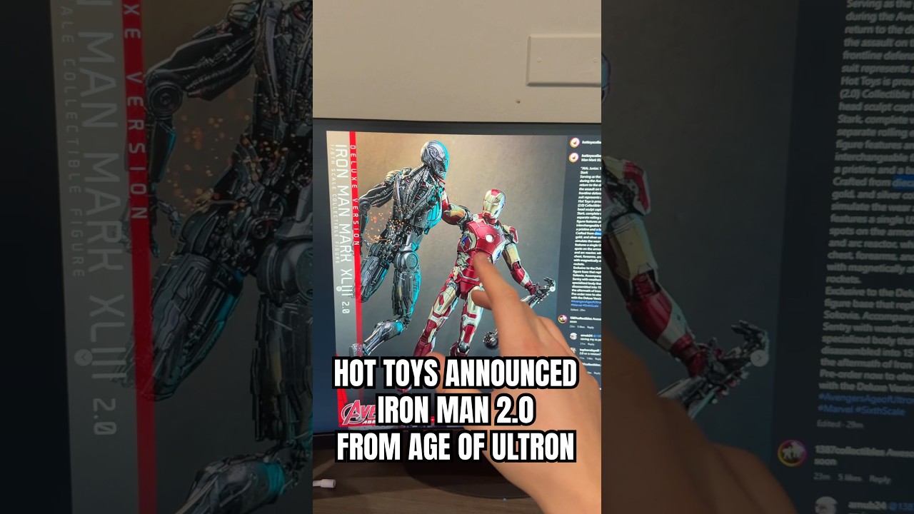 HOT TOYS ANNOUNCED IRON MAN 2.0 FROM AGE OF ULTRON 🔥 #ageofultron #avengers #ironman #hottoys