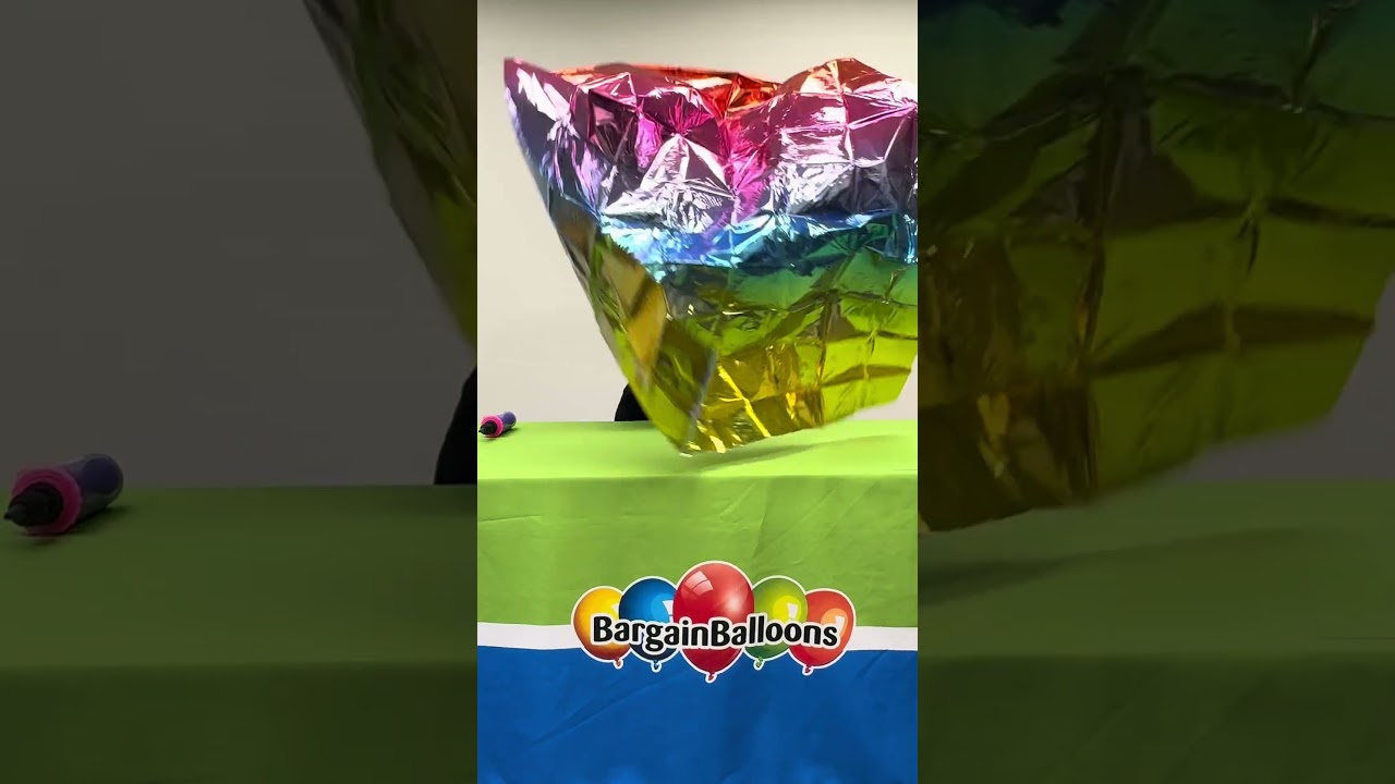 How to Inflate a Waffle Wall Foil Balloon #latex #foil #decor #decoration  #balloons