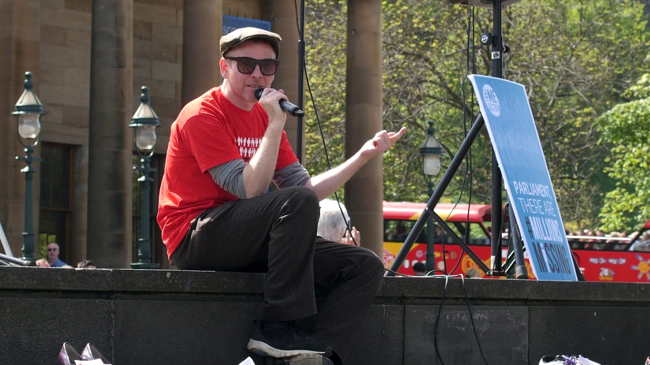 Stuart Murdoch Speaks at Millions Missing Edinburgh 2018