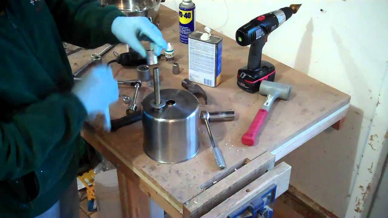 Dimpling and soldering a 1/2